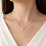 گردنبند حرف P استیل