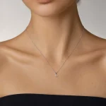 گردنبند حرف L استیل