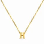 گردنبند حرف H استیل