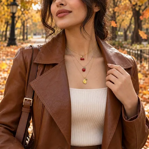 گردنبند مناسب استایل پاییزی