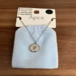 خرید گردنبند سکه‌ای ملکه الیزابت APEX نقره‌ای
