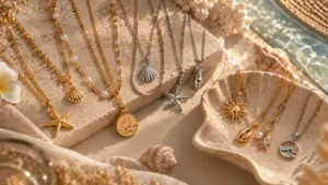 گردنبند طلایی یا نقره‌ای